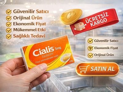 Cialis 5 mg tadalafil 28 tablet kutu ve blister detay görseli