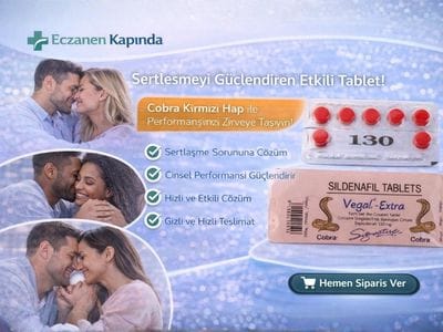 Cobra 130 mg kırmızı hap 6 tablet ürün görseli