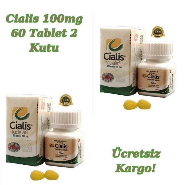 Cialis 100 Mg 30'lu Tablet 2 Kutu (60 Tablet) ürün görseli - Eczanen Kapında