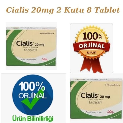 Cialis 20 Mg 4'lü Tablet 2 Kutu (8 Tablet) ürün görseli - Eczanen Kapında