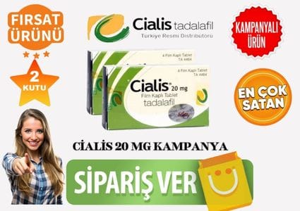 Cialis 20 mg tablet 2 kutu ürün ambalajı