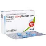 Sildegra 100 mg 4 tablet ürün ambalajı