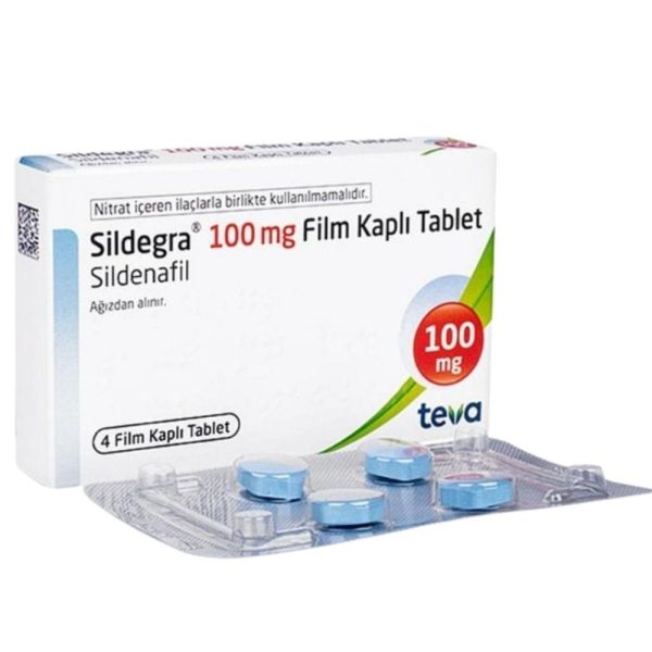 Sildegra 100 mg 4 tablet ürün ambalajı