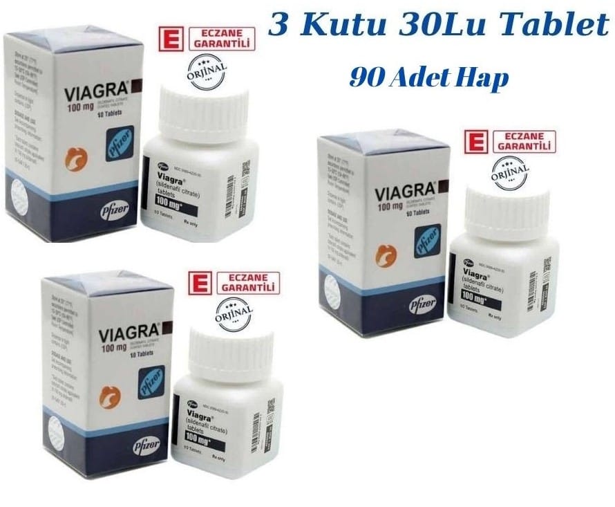 Viagra 30'lu 3 kutu 90 hap Viagra 100 Mg 30'lu Tablet 3 Kutu 90 Tablet ürün görseli - Eczanen Kapında