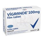 Vigrande 100 mg 4 tablet ürün ambalajı