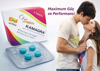 Kamagra 100 mg tablet ve ambalaj görseli