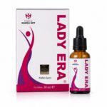Lady Era bayan azdırıcı damla: 30 ml damlalıklı cam şişe ve pembe-mor kutusu